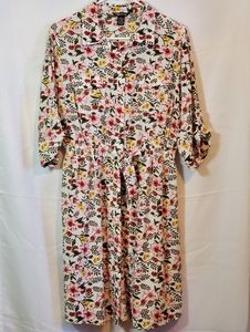 Millenium dress, flowery XL
